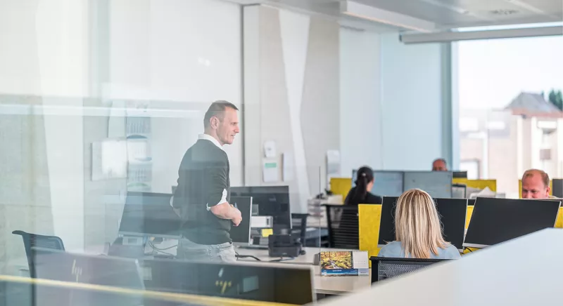 Open desks at the Bekina Offices