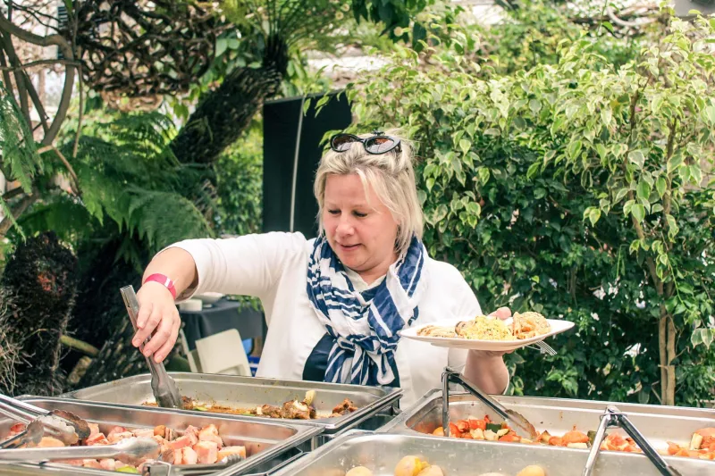 Barbecue in Pairi Daiza  at the Familyday of Bekina 