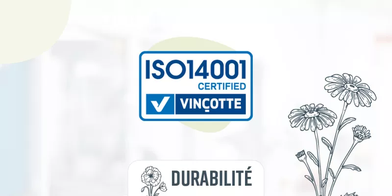 Bekina, fier détenteur de la certification ISO 14001 